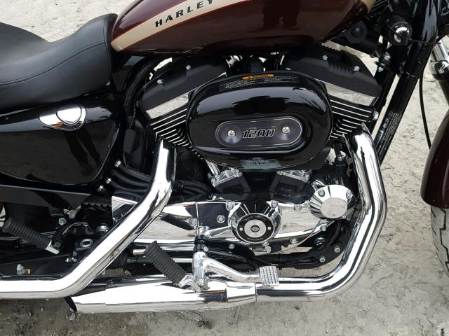 1HD1CT313JC424286 - 2018 HARLEY-DAVIDSON XL1200 C MAROON photo 7