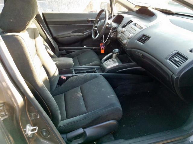 2HGFA1F64AH518507 - 2010 HONDA CIVIC LX-S ნაცრისფერი ფოტო 5