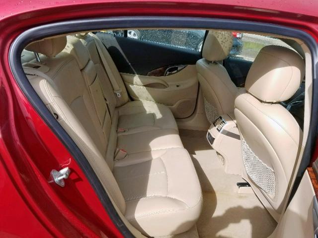 1G4GH5E32DF122736 - 2013 BUICK LACROSSE P RED photo 6