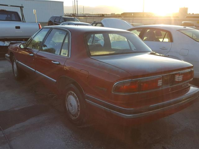 1G4HP52L8RH504163 - 1994 BUICK LESABRE CU BURGUNDY photo 3