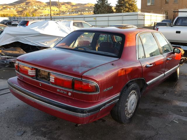 1G4HP52L8RH504163 - 1994 BUICK LESABRE CU BURGUNDY photo 4