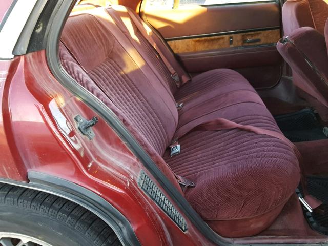 1G4HP52L8RH504163 - 1994 BUICK LESABRE CU BURGUNDY photo 6