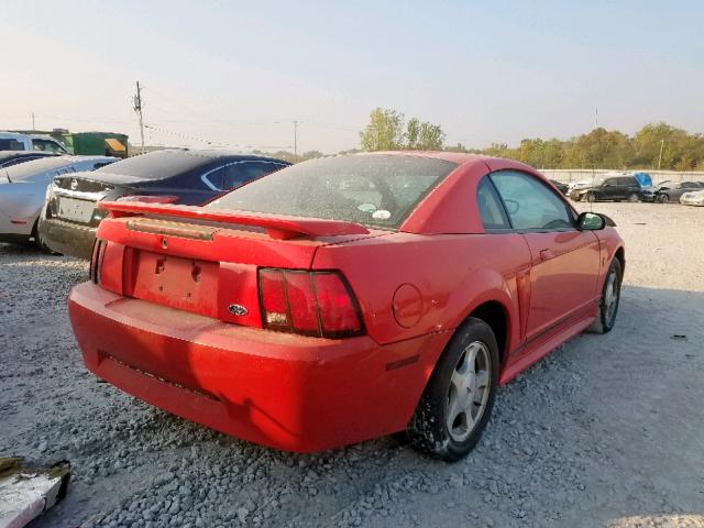 1FAFP40481F249571 - 2001 FORD MUSTANG RED photo 4
