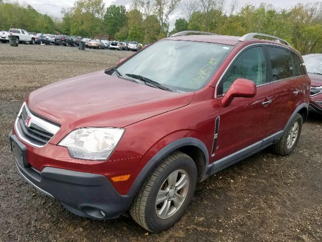 3GSDL43N58S587523 - 2008 SATURN VUE XE RED photo 2