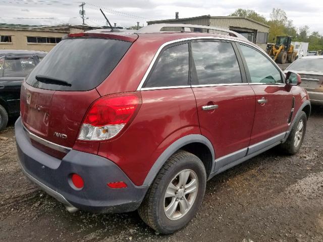 3GSDL43N58S587523 - 2008 SATURN VUE XE RED photo 4