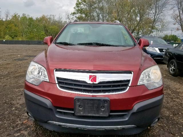 3GSDL43N58S587523 - 2008 SATURN VUE XE RED photo 9