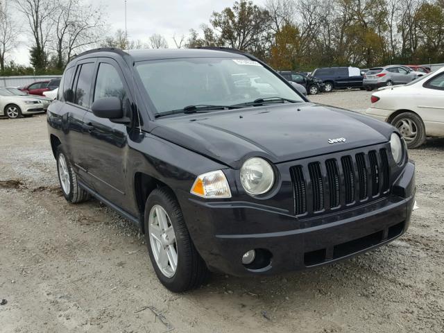 1J8FT47068D649605 - 2008 JEEP COMPASS SP BLACK photo 1