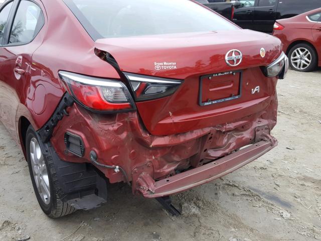 3MYDLBZV6GY128151 - 2016 TOYOTA SCION IA RED photo 9