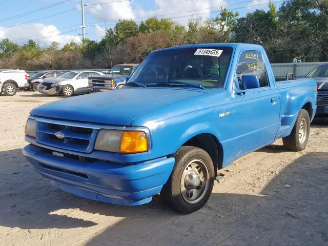 1FTCR10A9RPA81666 - 1994 FORD RANGER BLUE photo 2