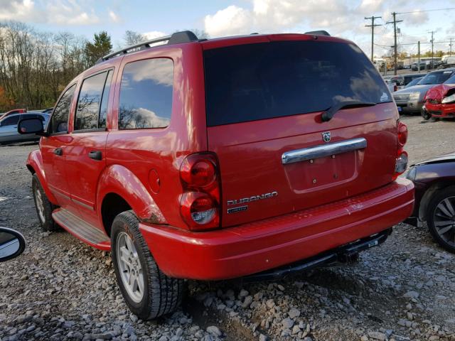 1D4HD58N96F124457 - 2006 DODGE DURANGO LI RED photo 3