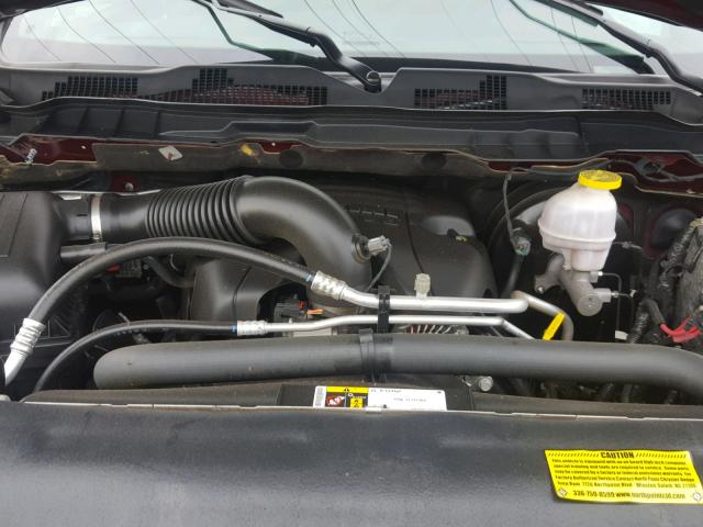 1C6RR7YT8HS852768 - 2017 RAM 1500 REBEL წითელი ფოტო 7