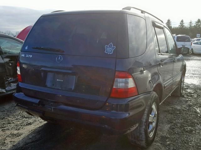 4JGAB54E12A332295 - 2002 MERCEDES-BENZ ML 320 BLUE photo 4