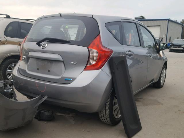 3N1CE2CP3FL413712 - 2015 NISSAN VERSA NOTE SILVER photo 4