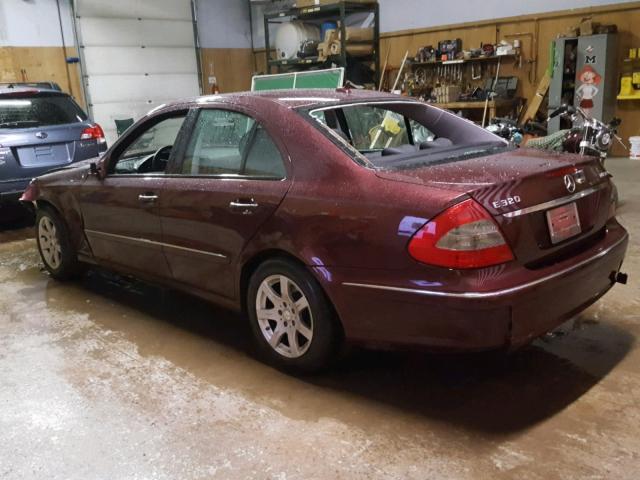 WDBUF22X98B277959 - 2008 MERCEDES-BENZ E 320 CDI MAROON photo 3