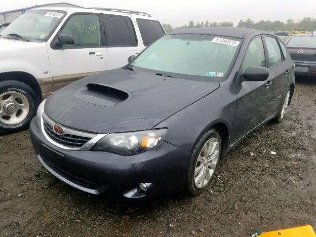 JF1GH756X8G802366 - 2008 SUBARU IMPREZA WR CHARCOAL photo 2