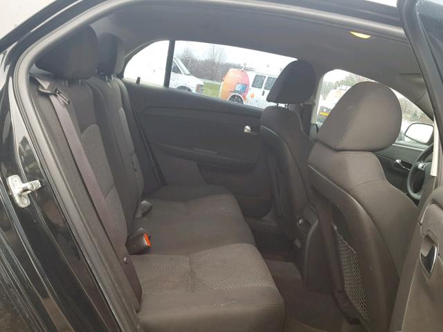 1G1ZC5EB4AF162839 - 2010 CHEVROLET MALIBU 1LT შავი ფოტო 6
