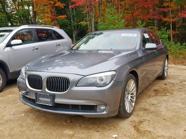 WBAKC6C58AC393740 - 2010 BMW 750 I XDRI GRAY photo 2