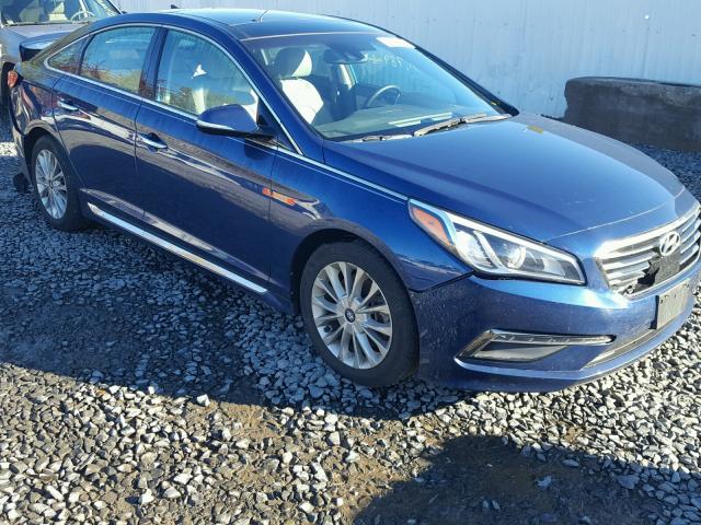 5NPE34AF6FH017503 - 2015 HYUNDAI SONATA SPO BLUE photo 1