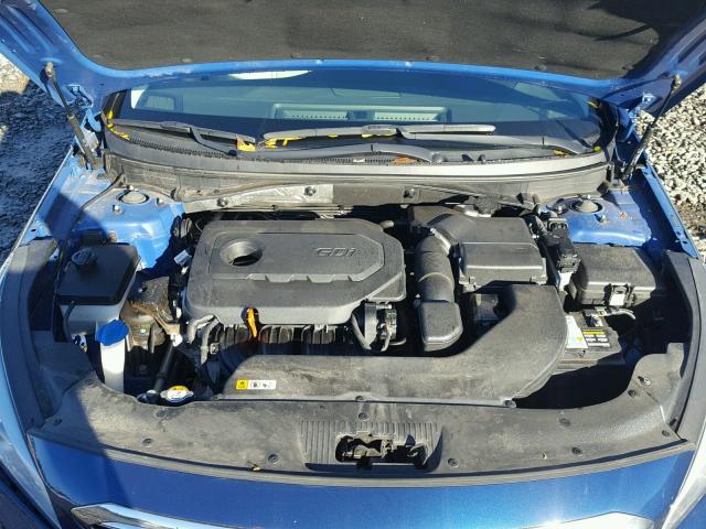 5NPE34AF6FH017503 - 2015 HYUNDAI SONATA SPO BLUE photo 7