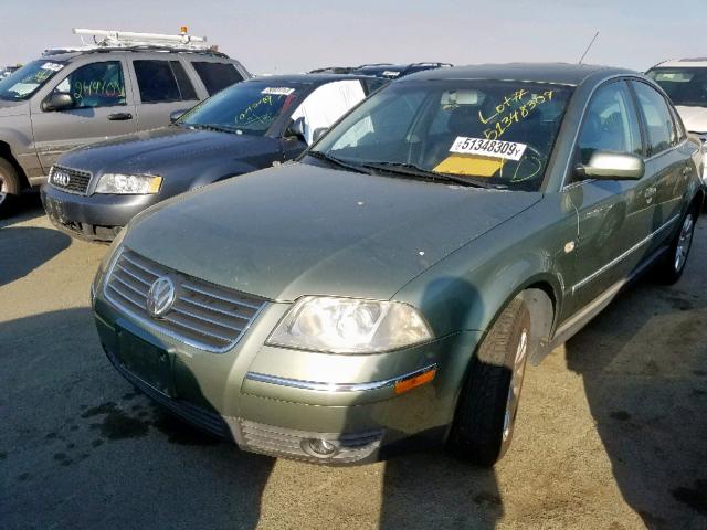 WVWPD63B62P034733 - 2002 VOLKSWAGEN PASSAT GLS GREEN photo 2