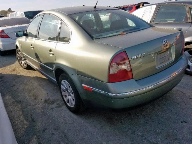 WVWPD63B62P034733 - 2002 VOLKSWAGEN PASSAT GLS GREEN photo 3