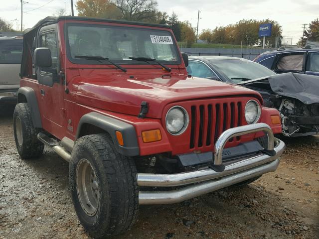 1J4FA29174P713970 - 2004 JEEP WRANGLER / RED photo 1