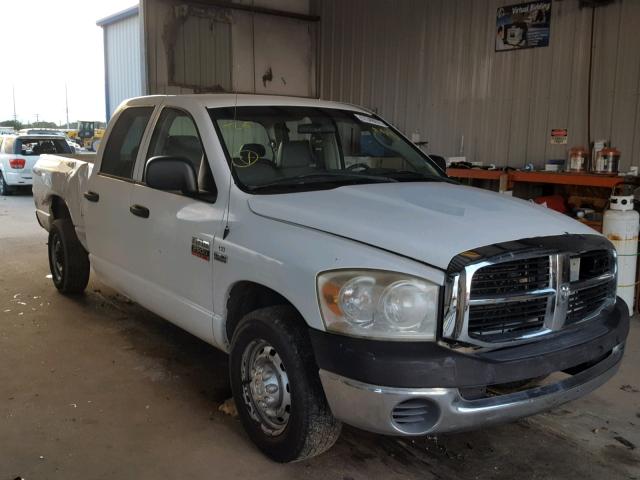 3D7KR28D47G784499 - 2007 DODGE RAM 2500 S WHITE photo 1