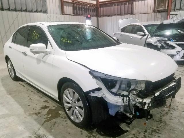 1HGCR2F83EA202457 - 2014 HONDA ACCORD EXL WHITE photo 1