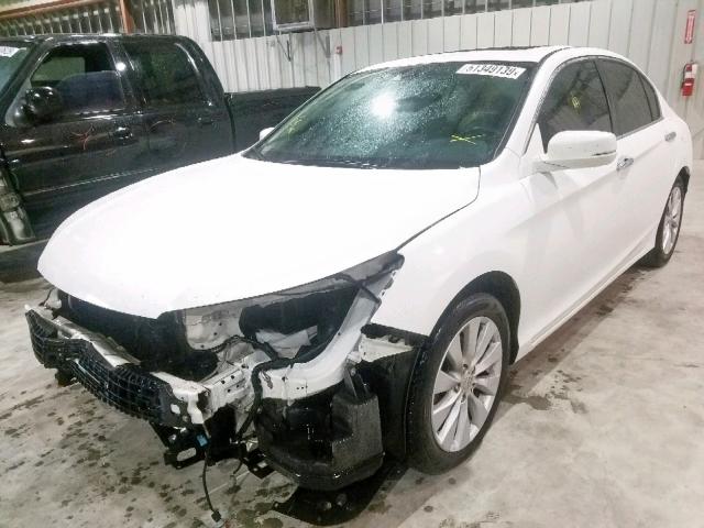 1HGCR2F83EA202457 - 2014 HONDA ACCORD EXL WHITE photo 2