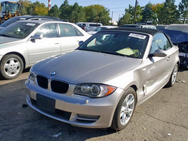 WBAUL735X8VE89241 - 2008 BMW 128 I SILVER photo 2