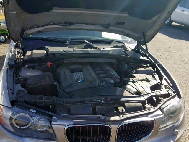 WBAUL735X8VE89241 - 2008 BMW 128 I SILVER photo 7