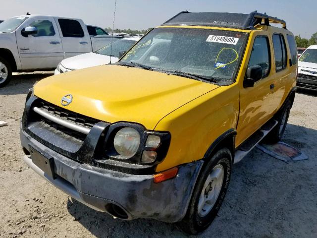 5N1ED28T82C530685 - 2002 NISSAN XTERRA XE YELLOW photo 2