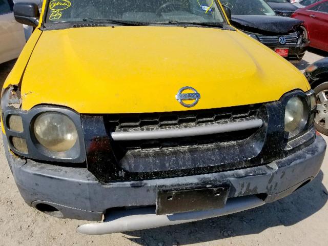 5N1ED28T82C530685 - 2002 NISSAN XTERRA XE YELLOW photo 9