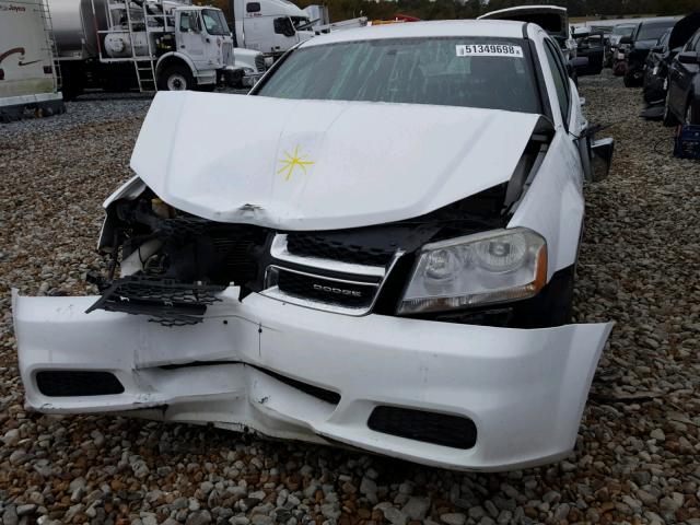 1B3BD4FB0BN616673 - 2011 DODGE AVENGER EX WHITE photo 9