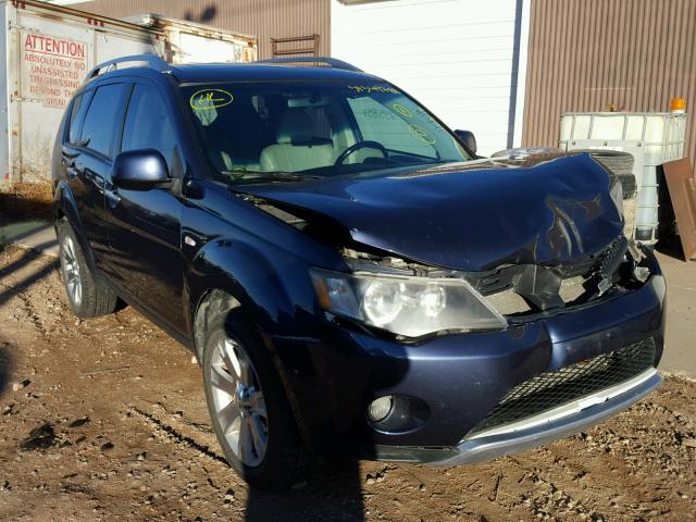 JA4MT41X77Z020208 - 2007 MITSUBISHI OUTLANDER BLUE photo 1