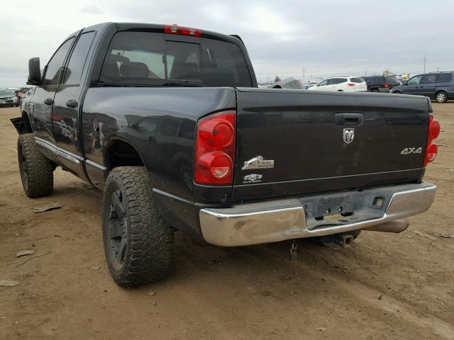 3D7KS28A08G107719 - 2008 DODGE RAM 2500 S BLACK photo 3