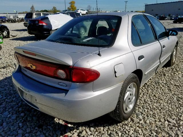 1G1JF52F547356287 - 2004 CHEVROLET CAVALIER L SILVER photo 4