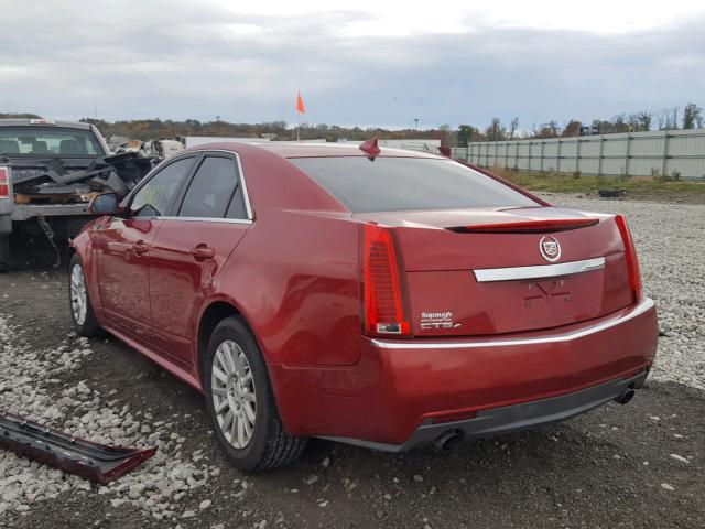 1G6DG5EG8A0115899 - 2010 CADILLAC CTS LUXURY RED photo 3