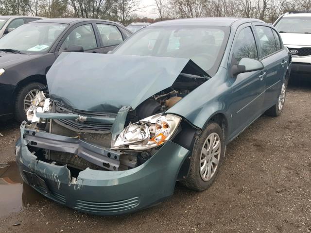 1G1AT58H597288095 - 2009 CHEVROLET COBALT LT BLUE photo 2