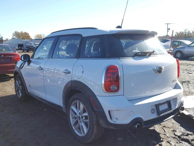 WMWZC5C53CWL60123 - 2012 MINI COOPER S C WHITE photo 3