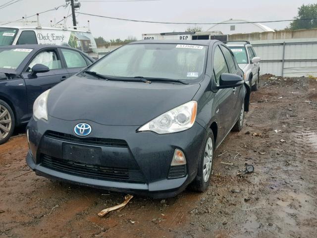 JTDKDTB39D1557141 - 2013 TOYOTA PRIUS C BLACK photo 2