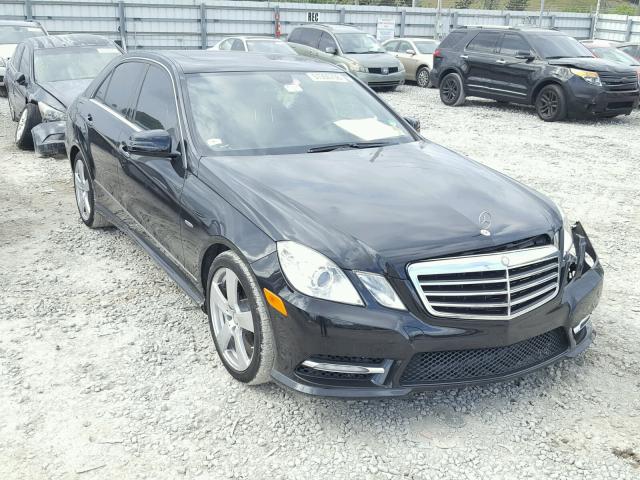 WDDHF5KB6CA597110 - 2012 MERCEDES-BENZ E 350 BLACK photo 1