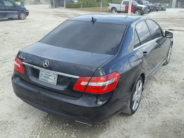 WDDHF5KB6CA597110 - 2012 MERCEDES-BENZ E 350 BLACK photo 4