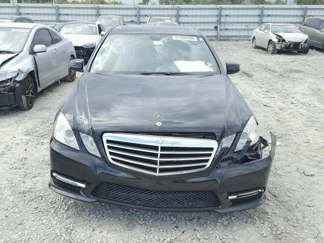 WDDHF5KB6CA597110 - 2012 MERCEDES-BENZ E 350 BLACK photo 9