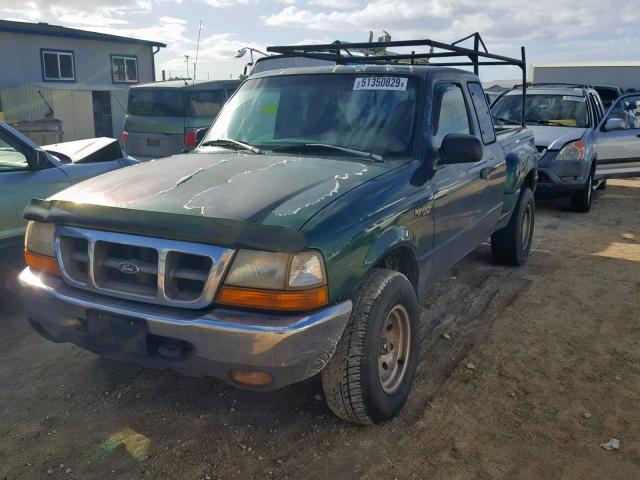 1FTZR15X5XPA57465 - 1999 FORD RANGER SUP GREEN photo 2