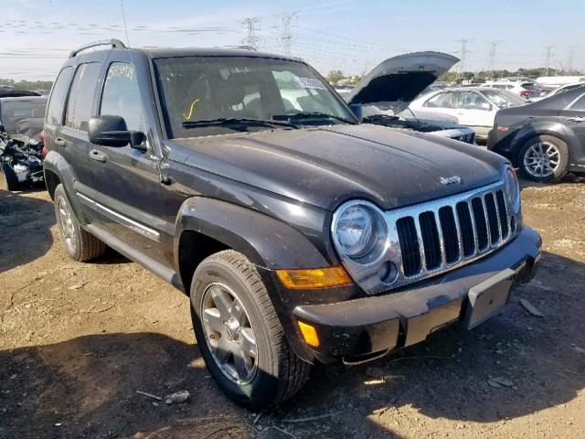 1J8GL58K15W707937 - 2005 JEEP LIBERTY LI BLACK photo 1