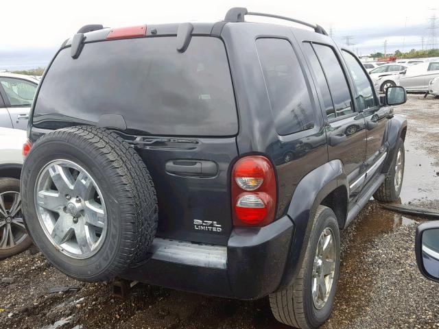 1J8GL58K15W707937 - 2005 JEEP LIBERTY LI BLACK photo 4