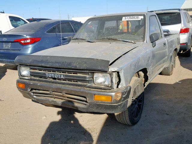 JT4RN81A9M5117809 - 1991 TOYOTA PICKUP 1/2 GRAY photo 2