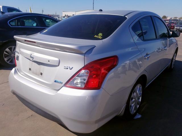 3N1CN7AP1GL837925 - 2016 NISSAN VERSA S SILVER photo 4