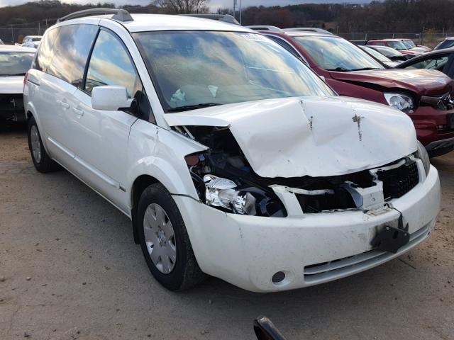 5N1BV28U06N120207 - 2006 NISSAN QUEST S WHITE photo 1